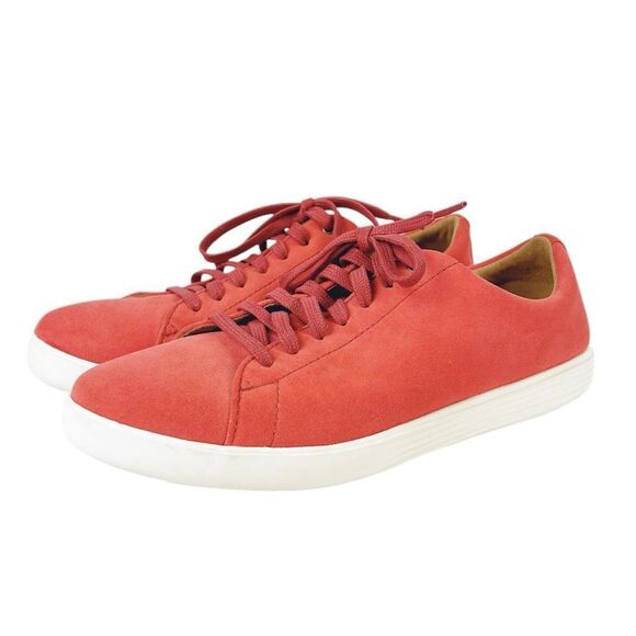 Cole Haan Grand OS Crosscourt II Orange Suede Sneakers 9.5 - Picture 1 of 7